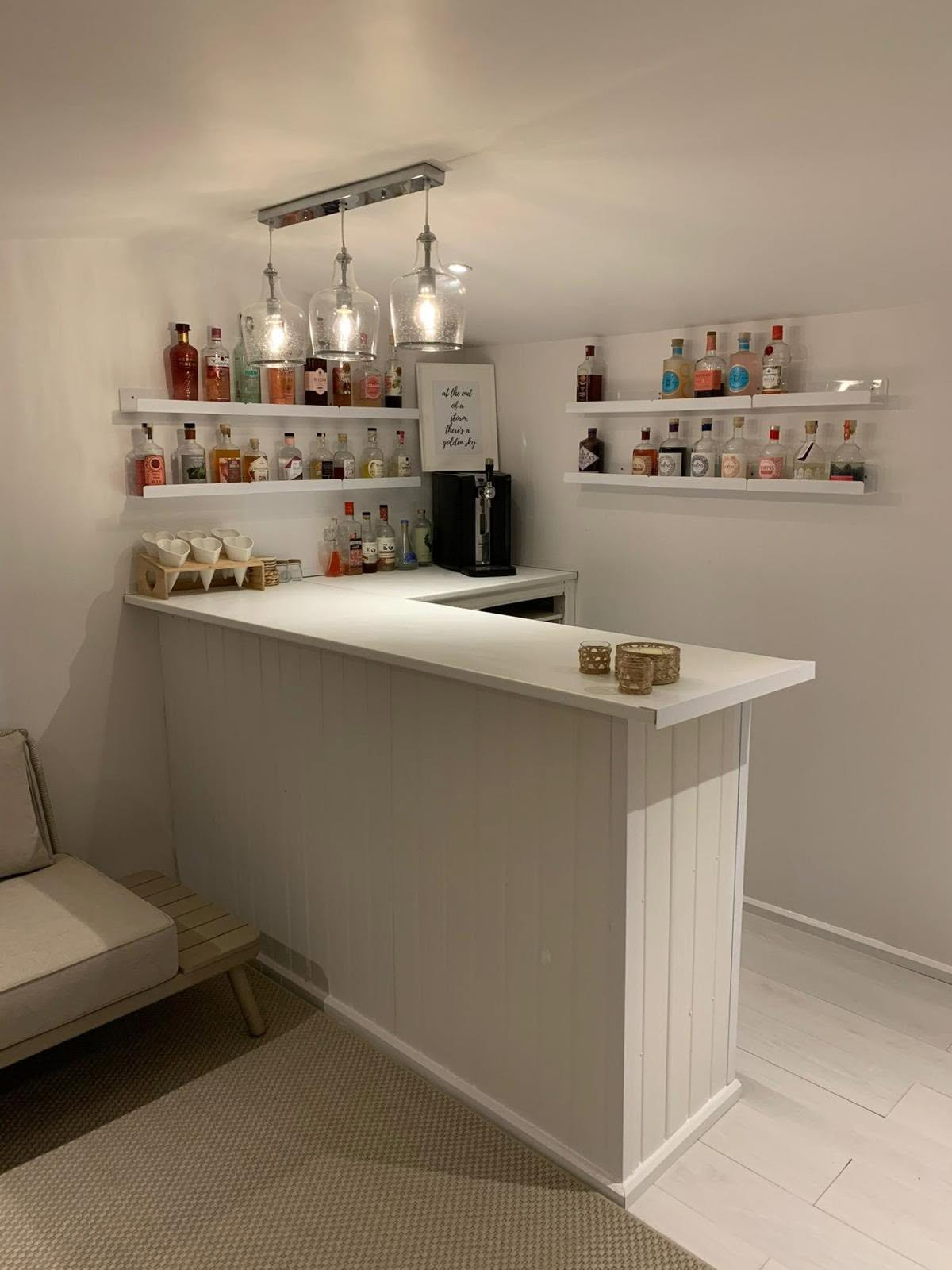 Home Bar Build & Lighting